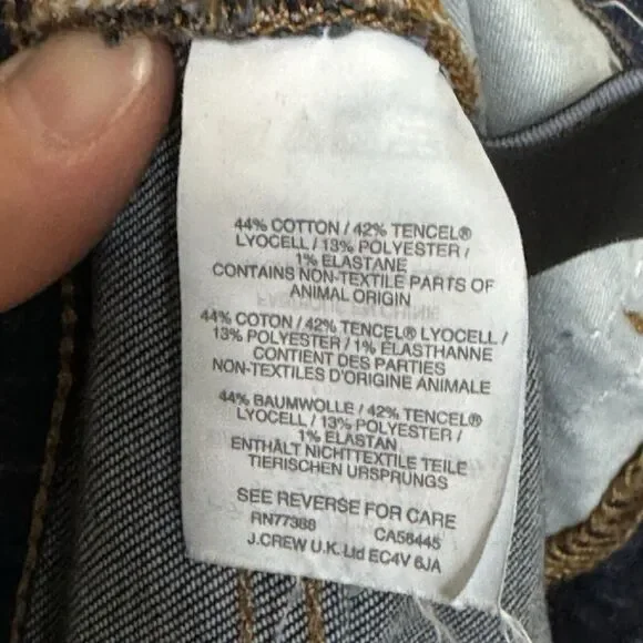 Madewell Larkspur Dark Wash 9-Inch High-Rise Skinny Jeans Women's 25S Stretch - Picture 12 of 16